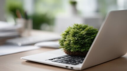 Modern urban rooftop garden features wooden fences and green landscaping, showcasing contemporary architecture in the background during a sunny afternoon