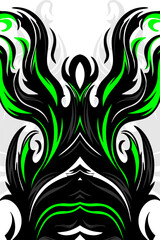 Abstract style fire background, fire elements vector clip art, decal,wrap,sticker,vinyl,jersey,banner editable design