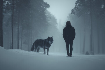 Winter Wolf Encounter