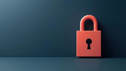 Floating security certificate icon on neutral gradient