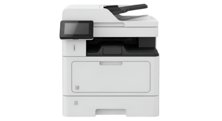 White Multifunction Office Printer Scanner Copier graphic
