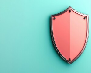 Thin glowing firewall barrier on soft gradient background, network protection