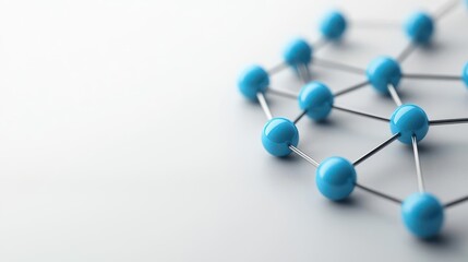 Simple network structure with secure nodes highlighted in blue