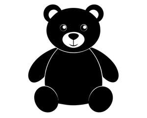 teddy bear silhouette ,baby teddy bear icon