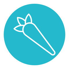 Carrot Plant Vector Icons