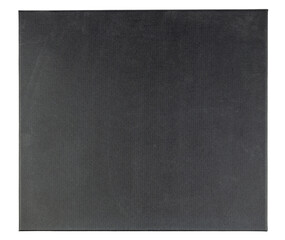 An elegant, black box isolated on a white background - top view. This image ideal for packaging design, product advertising, and luxury promotions.