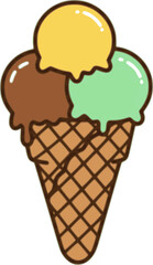 vector classic icecream cone
