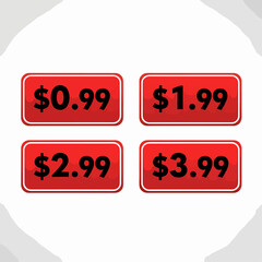 set of discount labels