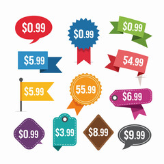 Retro price label