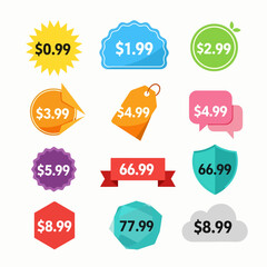 set of discount labels