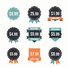 Premium quality labels, set label price