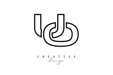 UO Creative Monogram Logo Design-Stock Creative Branding Design Concept