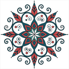 mandala on white background 
