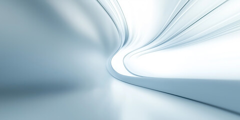 Abstract shape combine with architectural and strips of cloth under ceiling. Look clean, minimal suit for product display background. Soft gray color tones with lighting and fade gradient on surface.