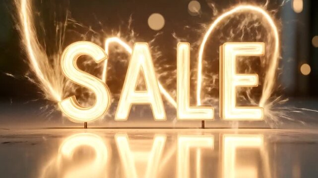 Sparkling SALE Announcement - Captivating Visuals for Promotions.