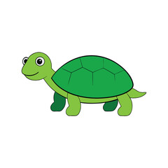 Obraz premium Sea Turtle Cartoon Vector Artwork