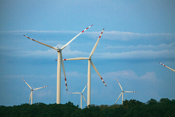wind turbines farm in Poland © mrk