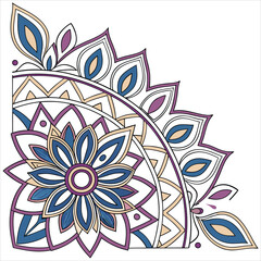 mandala on white background 