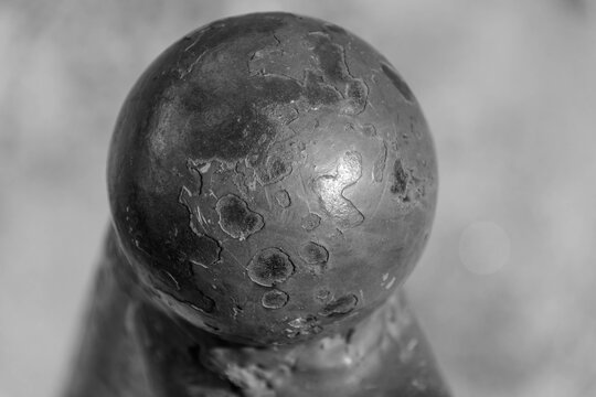 pomello, metallo, 