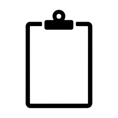  silhouette  of clipboard  document form, office business concept