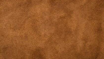 Naklejka na ściany i meble warm brown suede leather texture with soft matte surface and fine natural grain pattern creating an earthy organic background ideal for wallpaper banner design or commercial branding