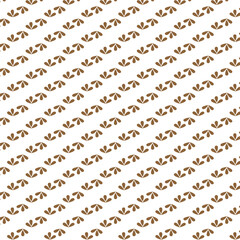 abstract seamless pattern with  brown flower.