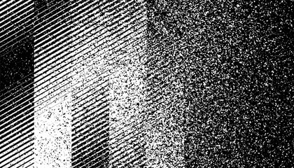 Black and white abstract transition pattern with smooth sporty and grunge effect for modern background and design element. Vector Format Illustration 