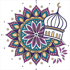 mandala on white background 