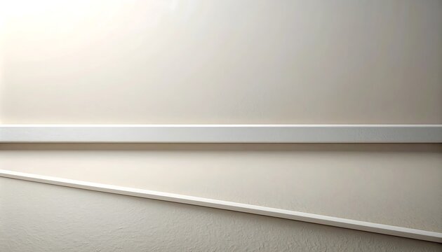 White Wall Baseboard and Cable.