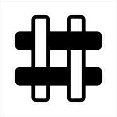 Hashtag icon logo design. Hashtag signs and symbols