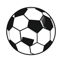 Fototapeta premium Classic Soccer Ball Illustration Isolated on White Background