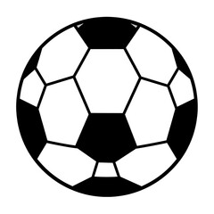 Fototapeta premium Classic Black and White Soccer Ball Illustration