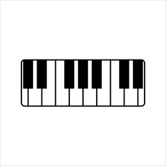 Fototapeta premium piano vector illustration, piano keyword symbol isolated on white background