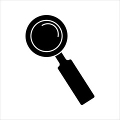 The magnifying glass image is suitable for use as a search icon.