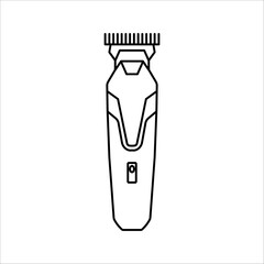 Hair razor icon from the beauty collection. Thin linear hair razor, hair, razor outline isolated on white background. Hair razor vector line sign, symbol for web and mobile
