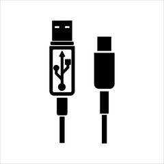 USB icon. Flash disk icon vector