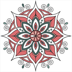 mandala on white background 