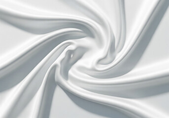 Obraz premium Abstract white fluid flowing background texture with soft curves