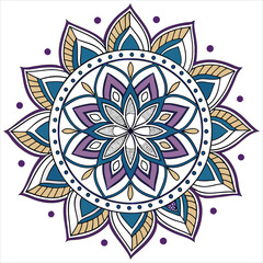 mandala on white background 