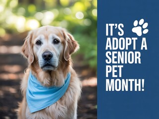 Adopt a senior pet month a golden retriever s gentle plea for a loving home