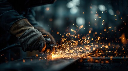 Welder Operating Plasma Torch