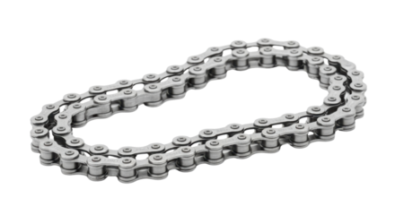 Bicycle chain for bike repair and maintenance isolated PNG with Transparent Background