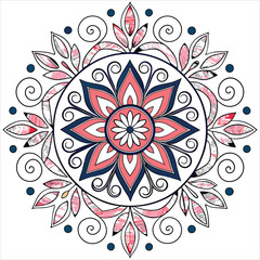 mandala on white background 