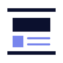 UI Wireframe Icon for User Interface Design and Prototyping