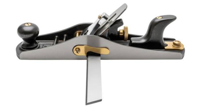 Block plane woodworking hand tool isolated PNG with Transparent Background