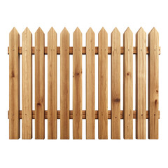 Wooden Fence Section Natural Texture