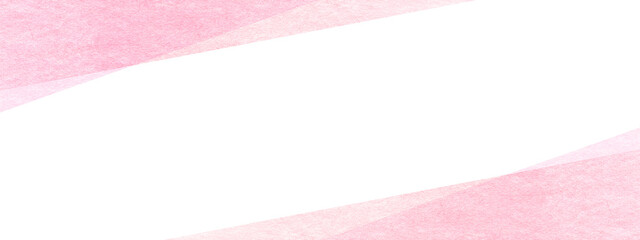 ピンク色の水彩で描かれたかわいい和風の幾何学的な背景フレーム