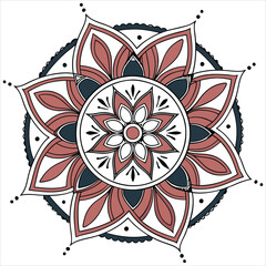 mandala on white background 