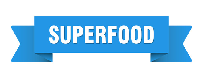 superfood ribbon isolated on transparent background. superfood ribbon