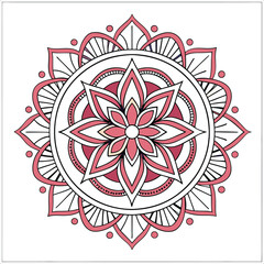mandala on white background 